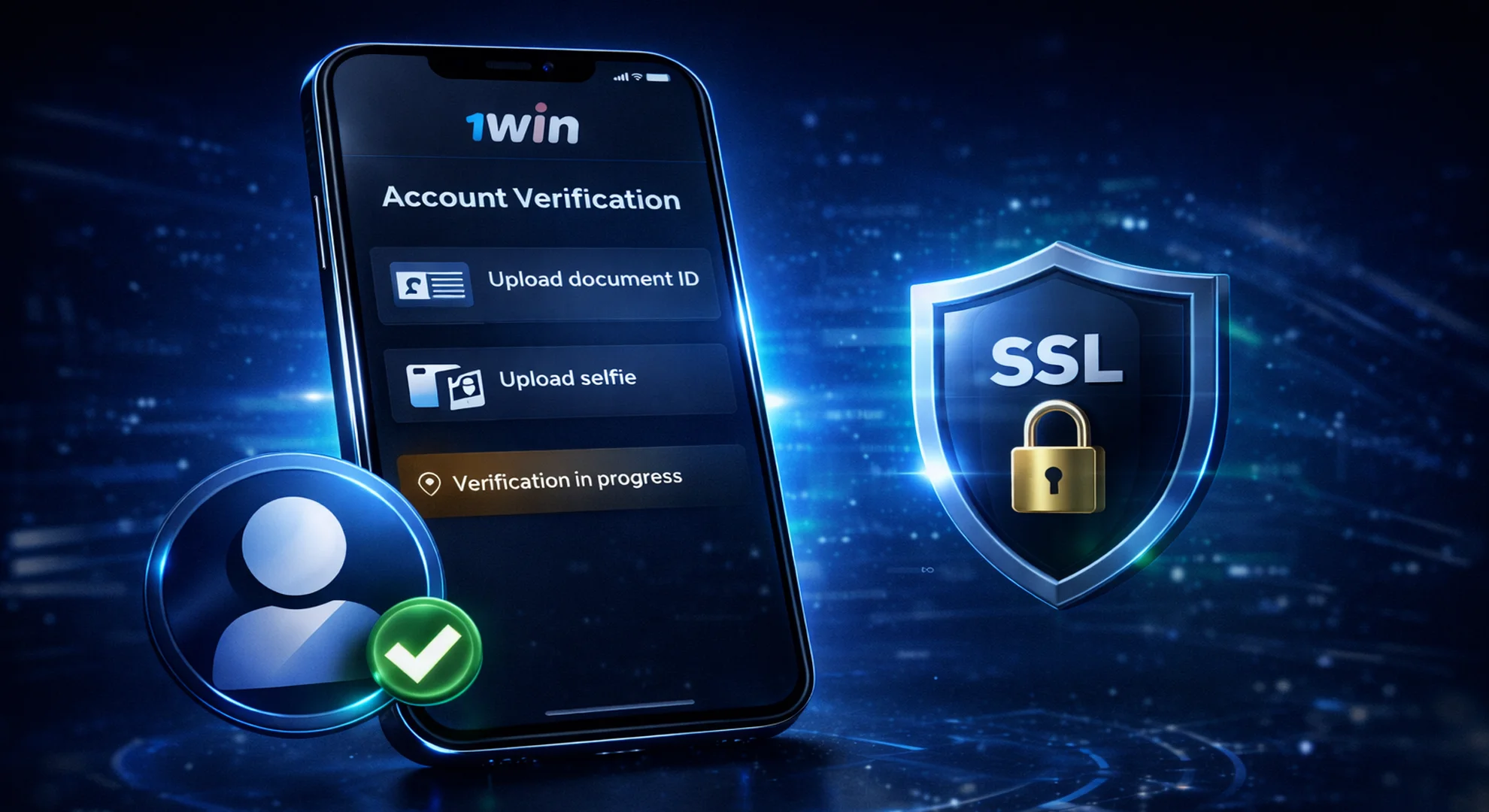 1win account verification process with ID upload and secure profile Pakistan