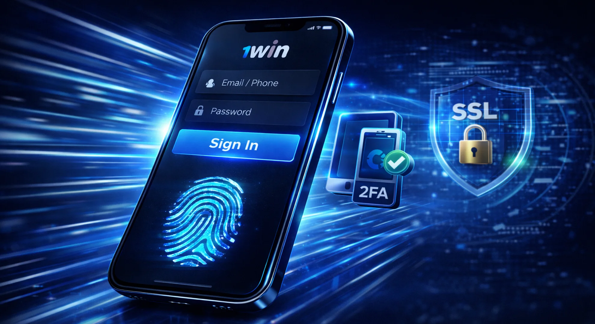 1win quick login form on mobile device secure sign in Pakistan