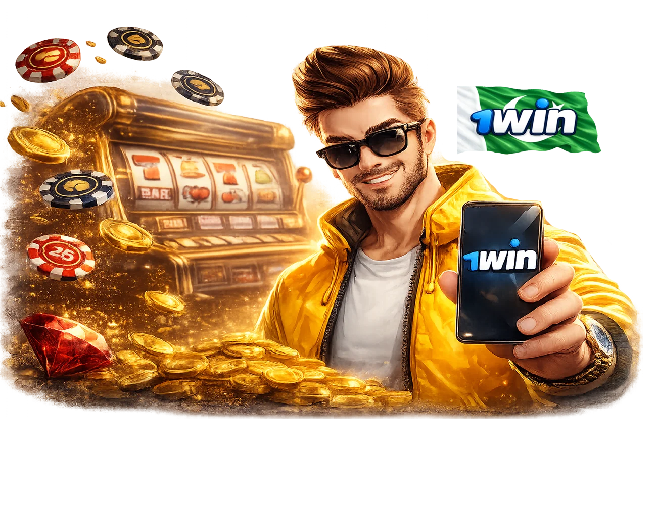 1win Pakistan official online casino and sports betting website interface with bonuses